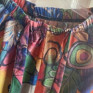 Vibrant Multicolor Abstract Skirt